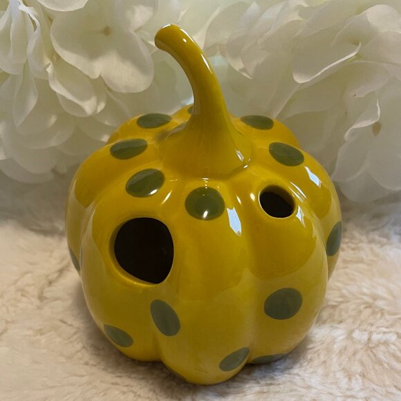 By Anthropologie Other - Anthropologie Bonnie Hand painted Floral Stoneware Gourd Bud Vase NWT